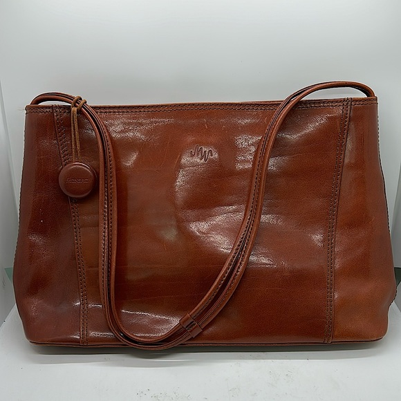 Monsac Handbags - Monsac Original Rich Brown Leather Tote Bag Purse 🌺🌺